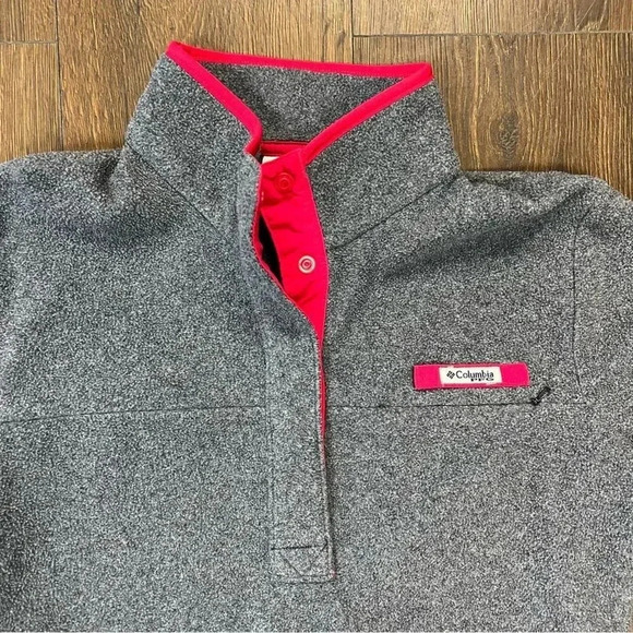 Columbia PFG Women's Half Snap Fleece Pullover SZ MED - Picture 2 of 4